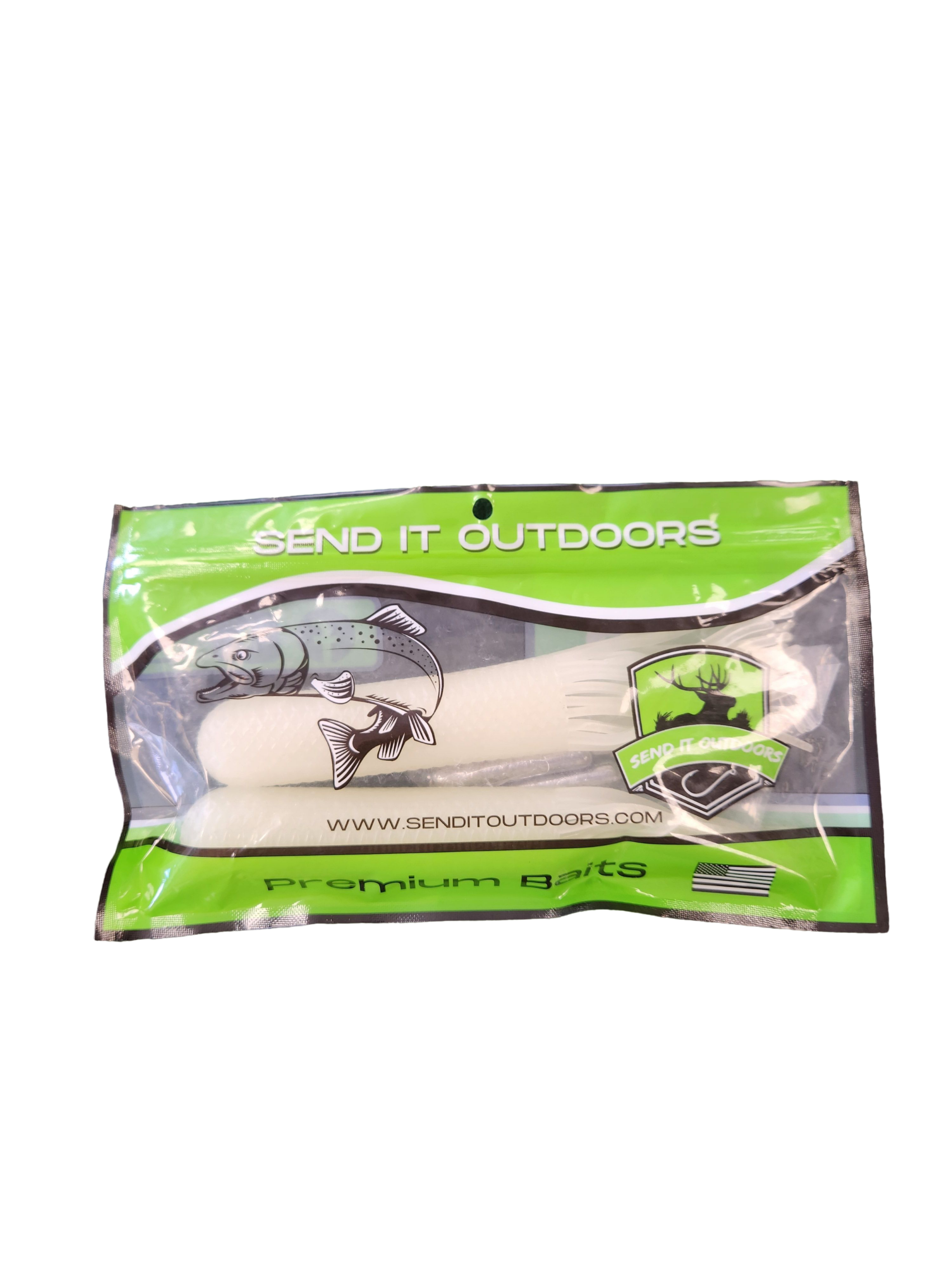 Send It Outdoors - 6.5" Tube 2 1/4oz - Glowy McFish Face