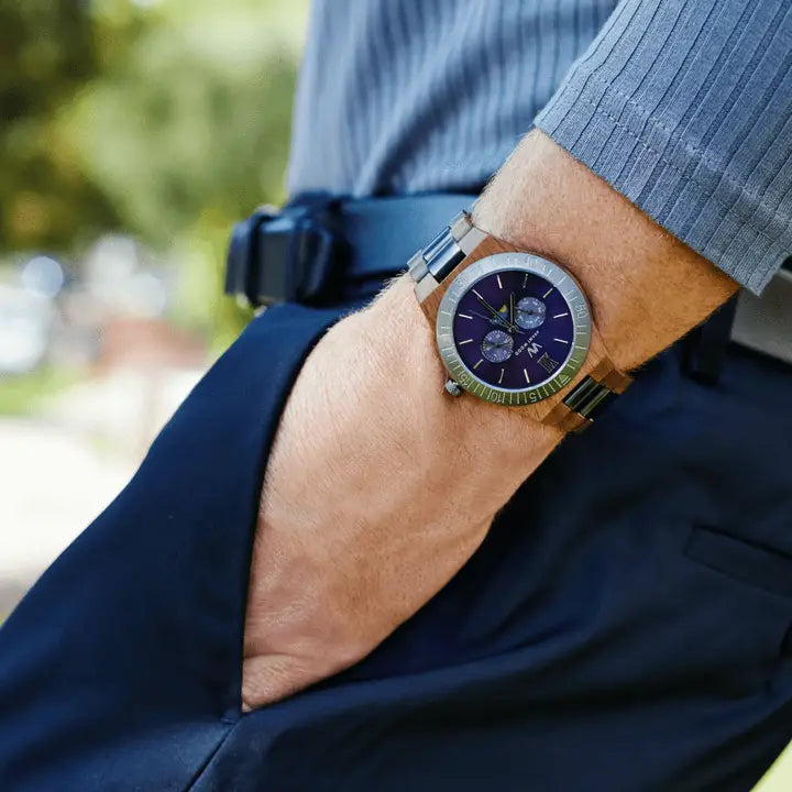 AvantWood - Royal Moon Phase - Dark Navy - Men's Watch