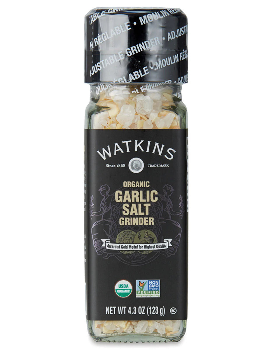 Watkins - Organic Garlic Salt Grinder 123g