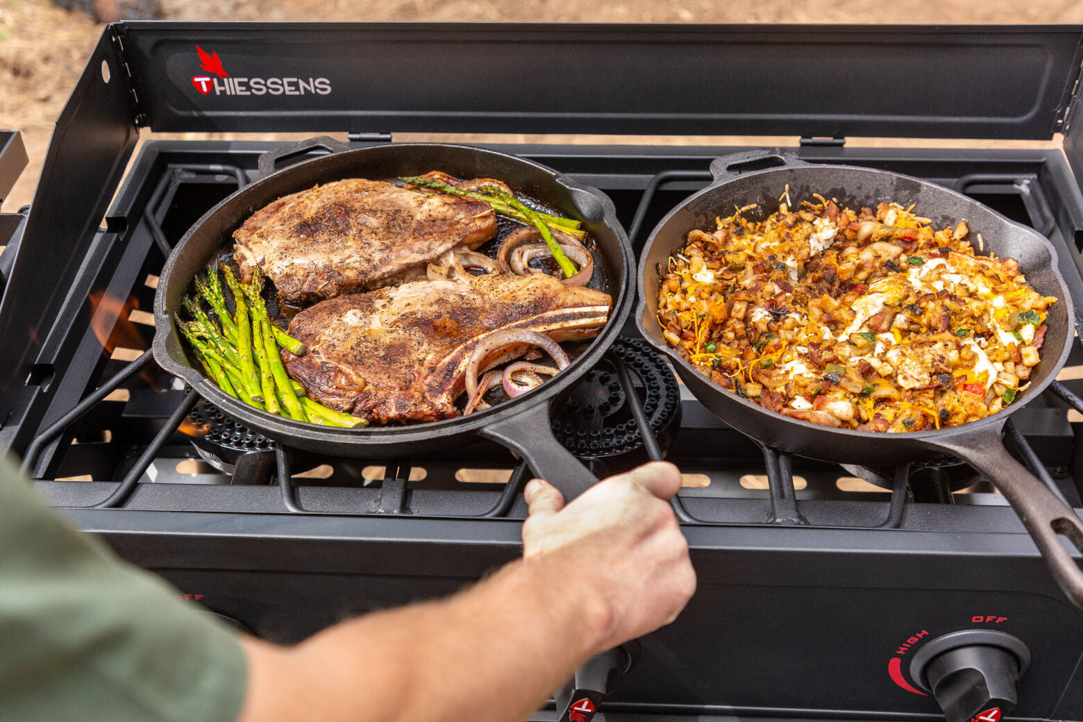 THIESSENS 3-BURNER CAMP STOVE