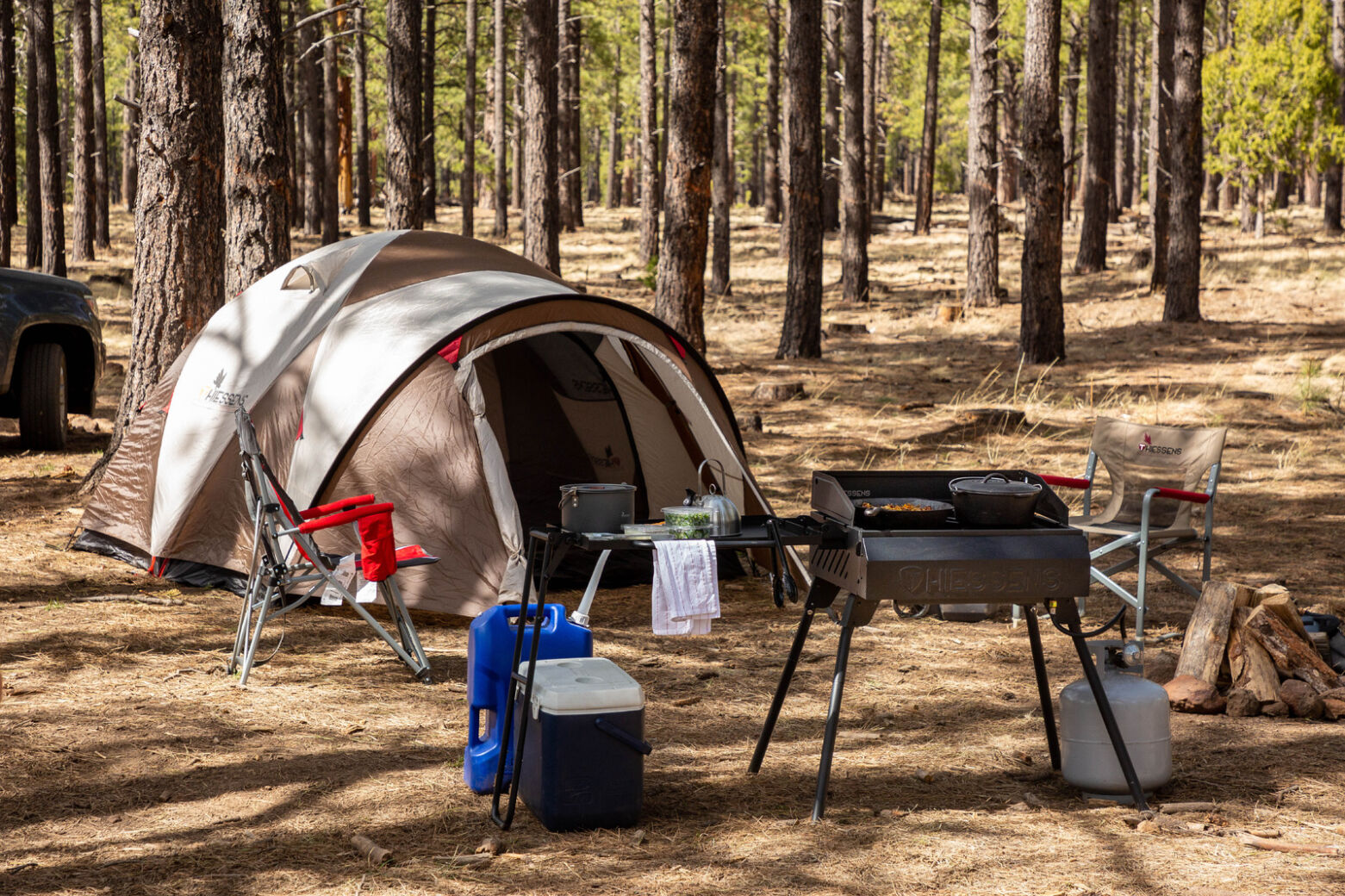 THIESSENS 3-BURNER CAMP STOVE