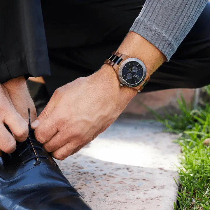 AvantWood - Royal Moon Phase - Dark Navy - Men's Watch