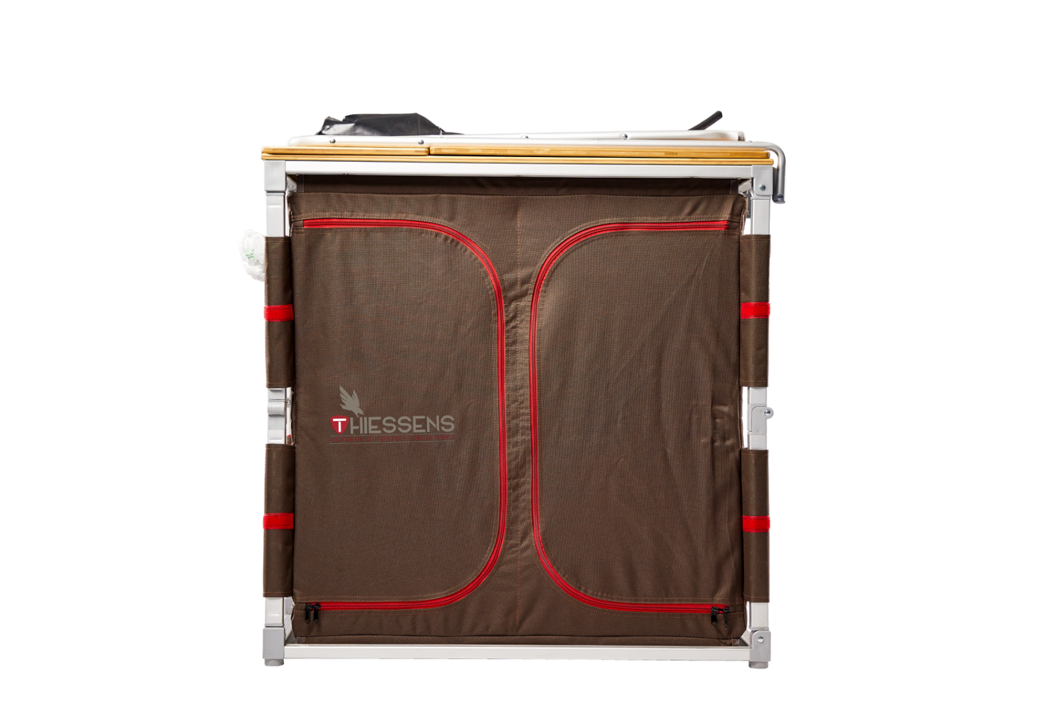 THIESSENS FOLDABLE KITCHEN, SIDE COUNTER, WATER BASIN, & STORAGE BAG