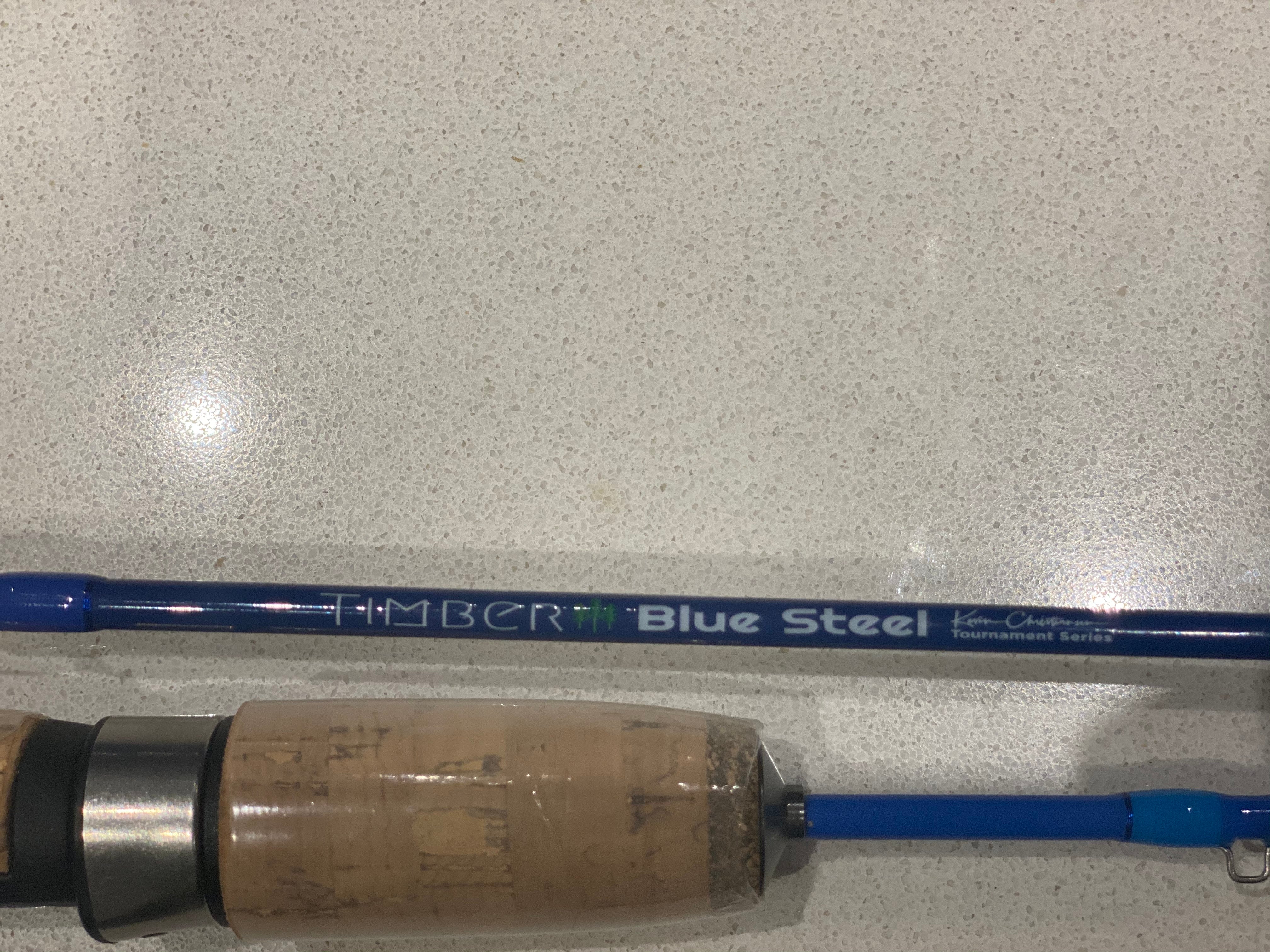 Timber - Ice Fishing Rod - Blue Steel Kevin Christiansen Tournament Series