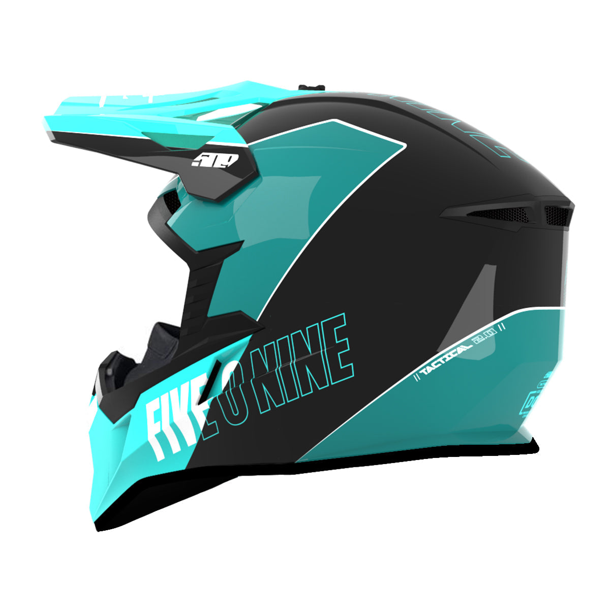 Teal snowmobile store helmet